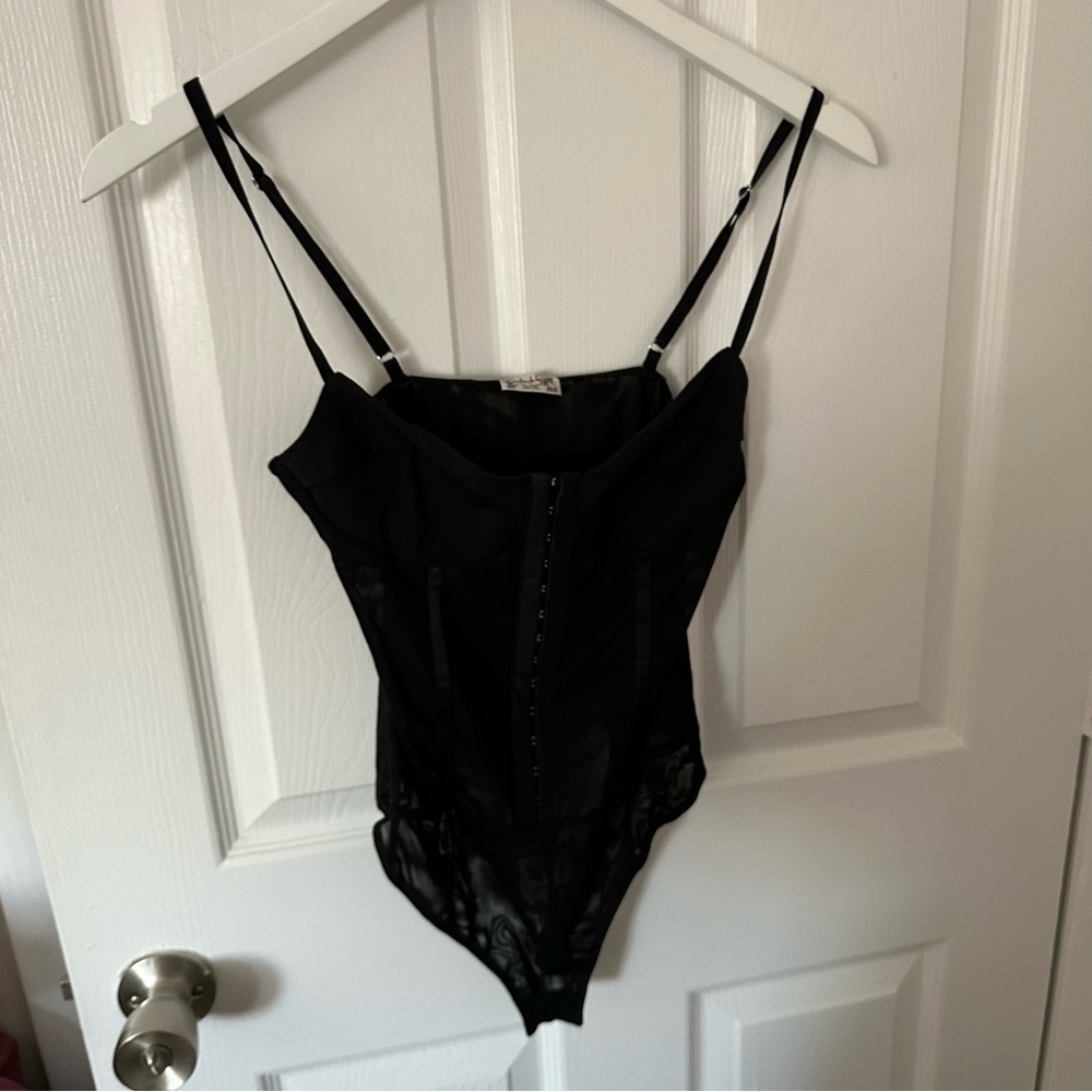 Black Sheer Bodysuit